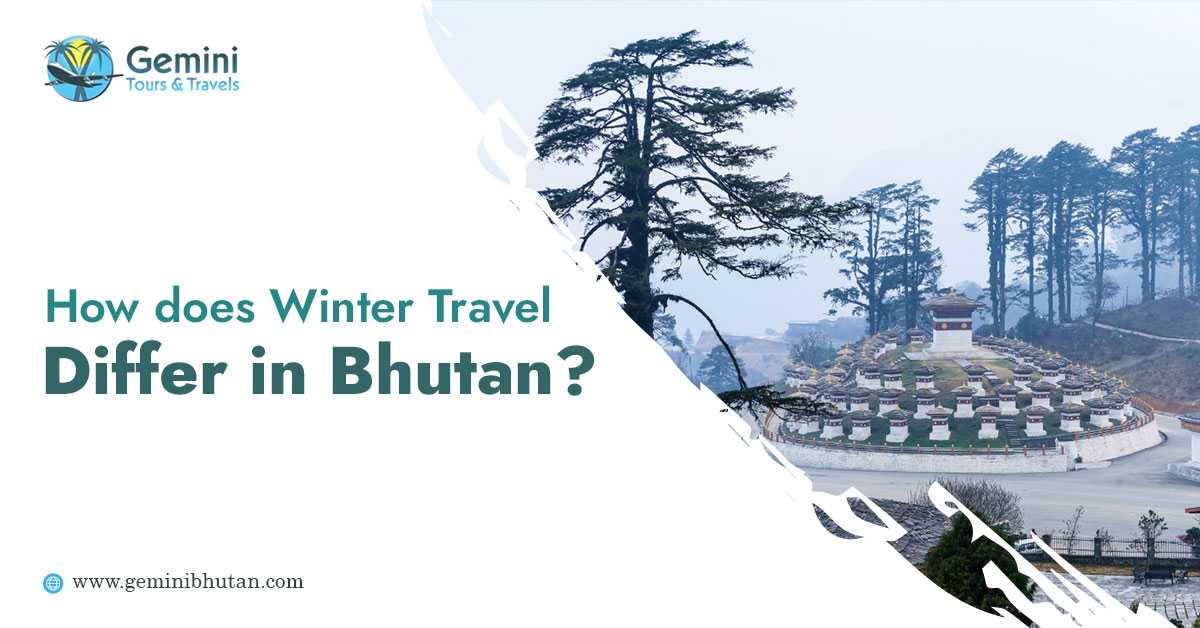 How does winter travel differ in Bhutan